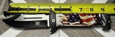 AMERICAN FLAG WITH EAGLE SPRING ASSISTED FOLDING KNIFE 5015