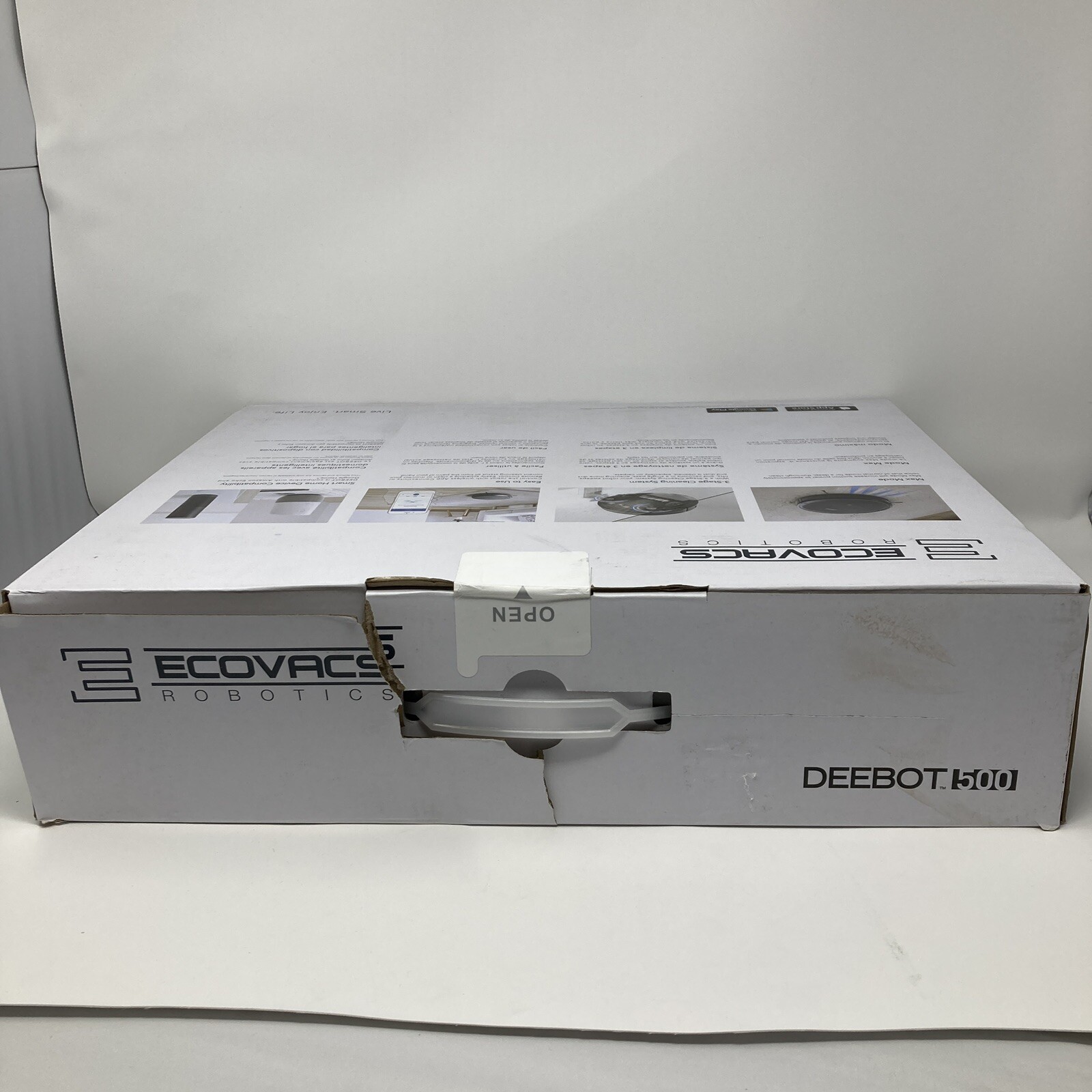 Ecovacs DEEBOT 500 Robot Vacuum Cleaner with Max Power Suction, Black