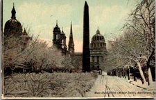 Vintage Postcard West State Street (Winter Scene), Harrisburg, Pa JS3