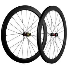 Disc Brake Carbon Fiber Road Bike Wheelset Depth 50/60mm 700C Clincher Tubular