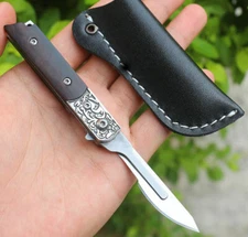 Hot EDC Outdoor Utility Knife Replace Blade Carving Cutter Camping Folding Knife