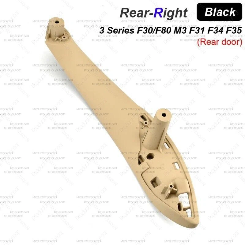 Cubierta de panel de puerta interior con manija interior negra 4 piezas para BMW 3 F36 F30 2013-2018 Foto 4 de 4