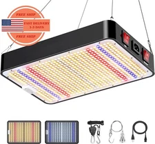 Luz de cultivo LED de 1000 W con diodos de alto rendimiento de espectro completo
