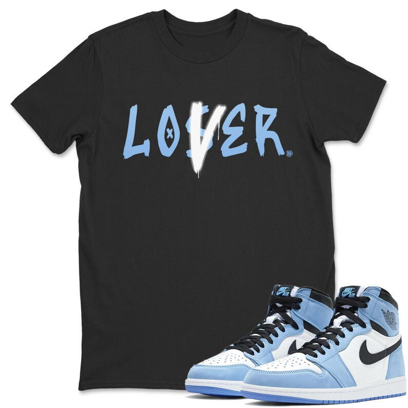 Air Jordan 1 University Blue T Shirts And Sneaker Matching Outfits Loser Lover Ebay