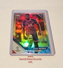 2021/22 Topps UEFA Champions League Soccer Aqua Foil Nuno Mendes 076/299