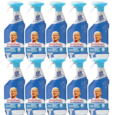 10x Meister Proper Badreiniger 800ml NEU Febreze Frische 2 x mehr Kalkentfernung