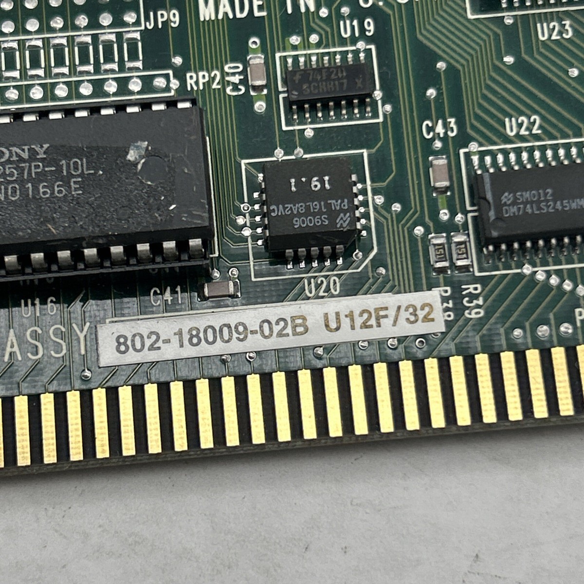 ESDI ULTRASTOR 802-18009 Floppy & Hard Drive Controller Card ISA