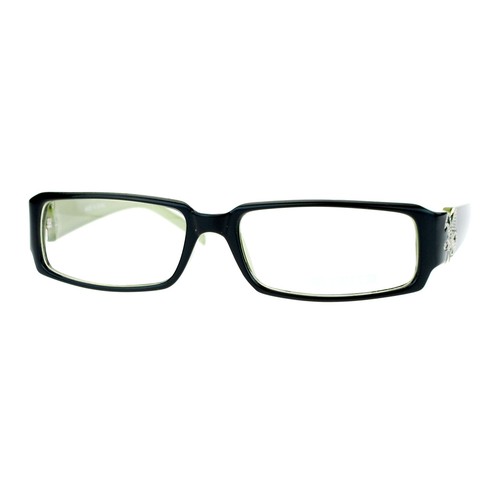 Fleur de lis Clear Lens Glasses Womens Fashion Rectangular Eyeglasses - 第 16/30 張圖片