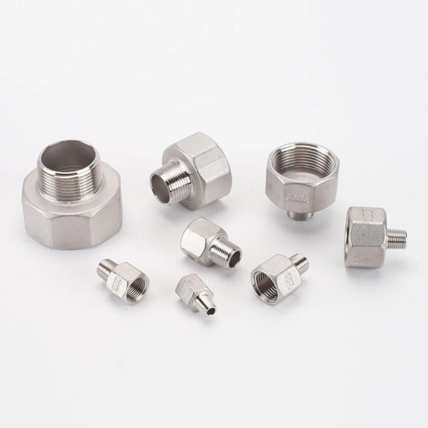 Male/Female 304SS Reducer Pipe Fitting Reducing Adapter Connector BSP 1/8" to 2" - Image 4 of 4