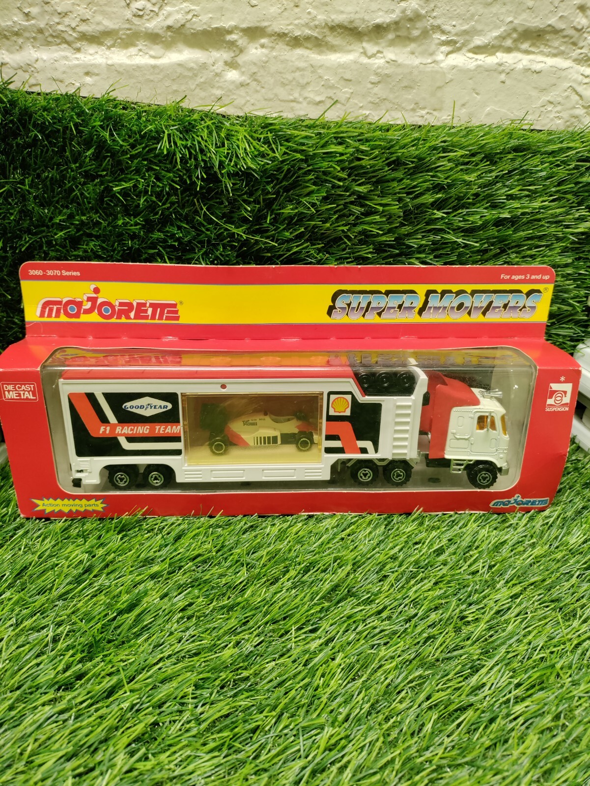 Majorette Super Movers F1 Race Team Hauler & Car - Loose/Boxed