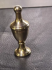 Vintage Solid Brass Urn Shaped Lamp Finial 1/4-27. 2-3/4” Tall
