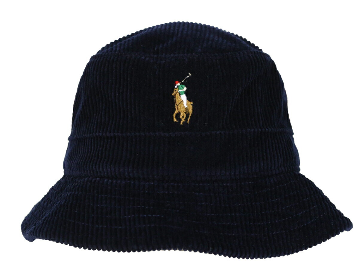 Вельветовая кепка Polo Ralph Lauren в стиле сафари с пони - темно-синий -