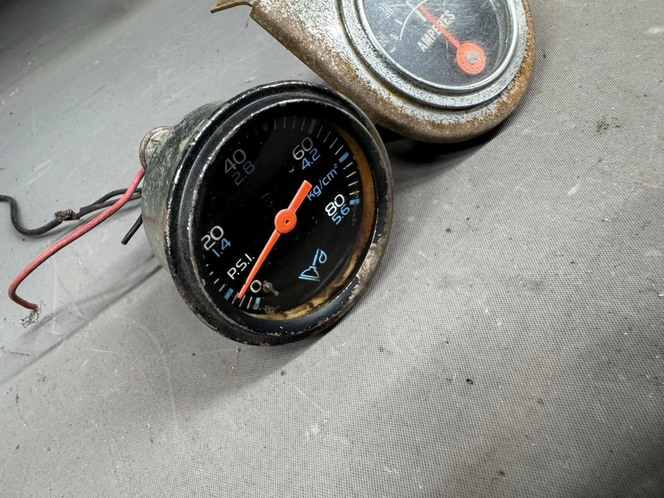 Винтажный датчик давления масла Amp Volt Altn для дрэг-рейсинга крысы хот-рода Ford Chevy - Изображение 2 из 4