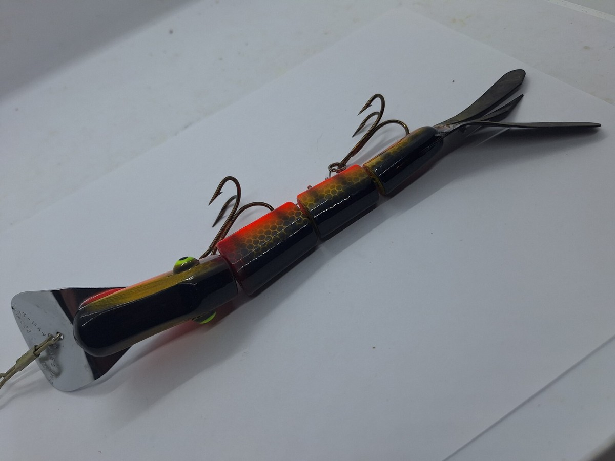 Leurre Rat-Man Inc. 9,5 Cm - Crankbait Articulé Vintage - Rose City - Musky - USA