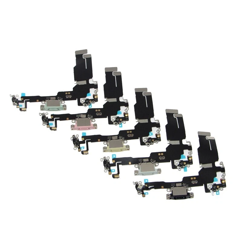 Conector de áudio OEM microfone porta de carregamento dock cabo felx para iPhone 15 15+ 15 Pro 15 Max - Imagem 2 de 4