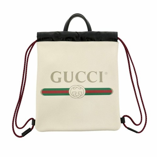 Gucci Zaino White Cripto Logo 