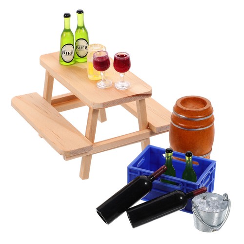 Mini Wine Cellar Bar Decoration Doll House Accessory Beer Barrel eBay