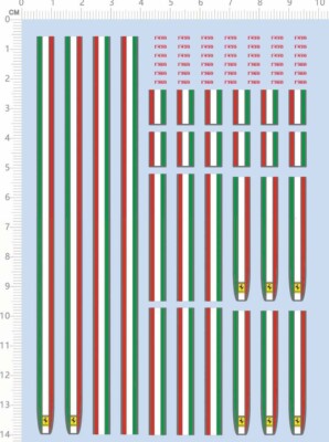 1/24 decals Ferrari F430 F360 racing cars for model kits  (00432J)