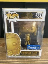 Funko Pop! Películas: Star Wars - Figura Vinilo Princesa Leia (Oro) (Metálico)