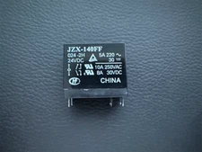 JZX-140FF / 024-2H Hongfa Miniature PCB Power Relay 24VDC DPNO 10A 29x13x25.5mm
