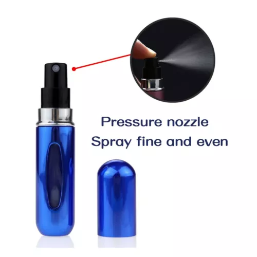5Pcs Mini Refillable Travel Portable Perfume Atomizer Bottle Spray Pump Case - Picture 3 of 11