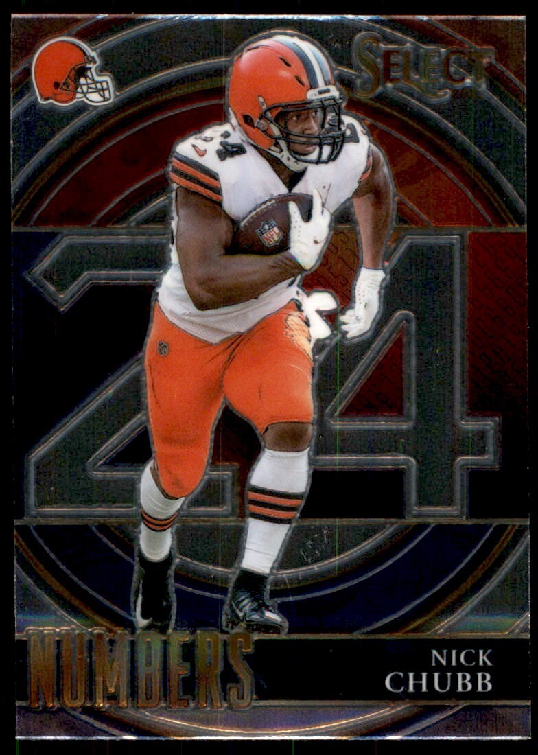 2021 Panini Select NUMBERS Nick Chubb Cleveland Browns SN-21 | eBay