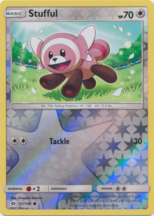 stufful pokemon card Stufful - 149/192 - Rebel Clash main image 1