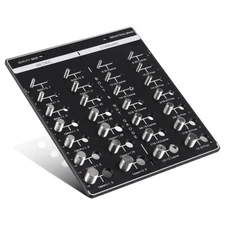 Nut and Bolt Thread Checker 28 Thread Identifier Gauge Inch Metric Screw Size