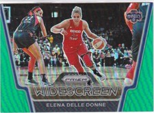 2021 Panini Prizm WNBA Fearless Green Prizm WIDESCREEN  Elena Delle Donne #4