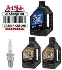 Tune Up Kit Honda CR250R CR500R Oil Change NGK Spark Plug Trans. Oil 2T (88-04)
