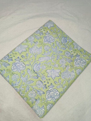 10 Yard Indian Cotton Hand Block Print Floral Beautiful Craft Sewing Fabric