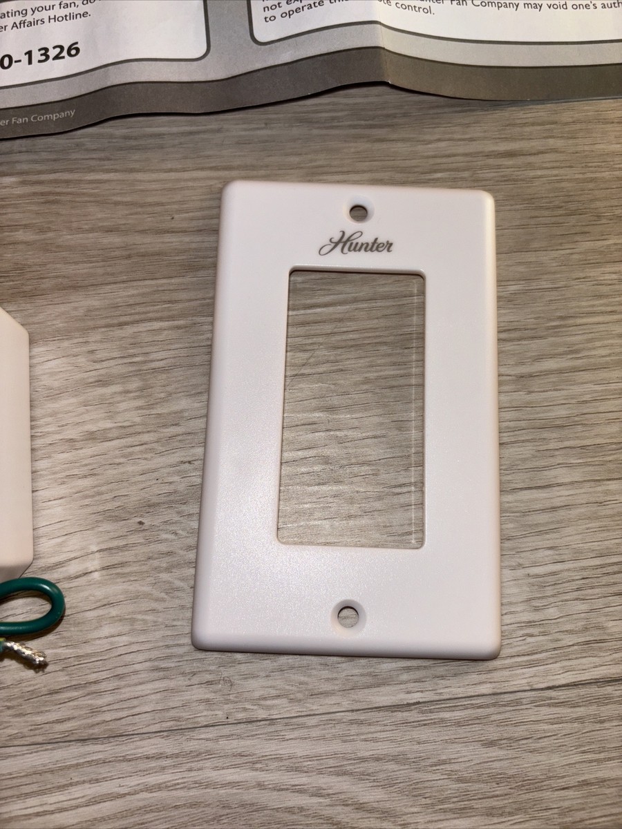 Hunter 99120 Universal Ceiling Fan Light Wall Mount Remote Shelly