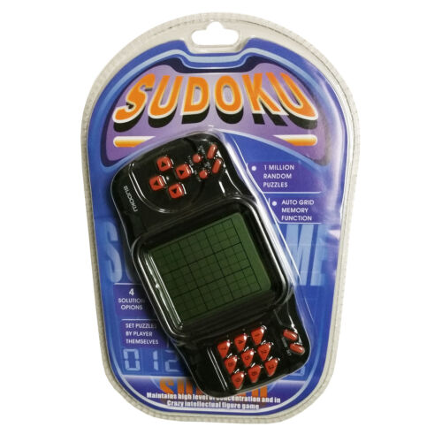 Sudoku Handheld Electronic Game Any Level Pocket Travel - Picture 1 of 2