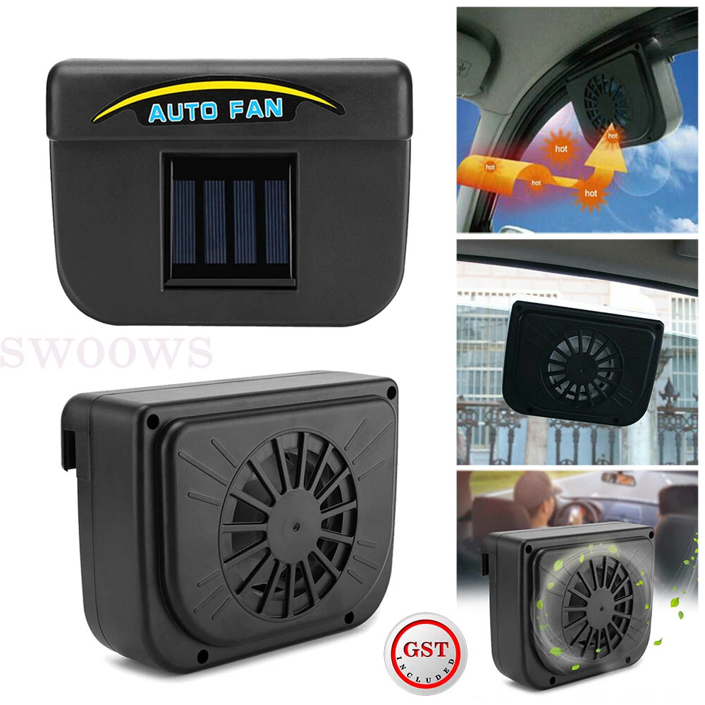 Solar powered hotsell car cooling fan