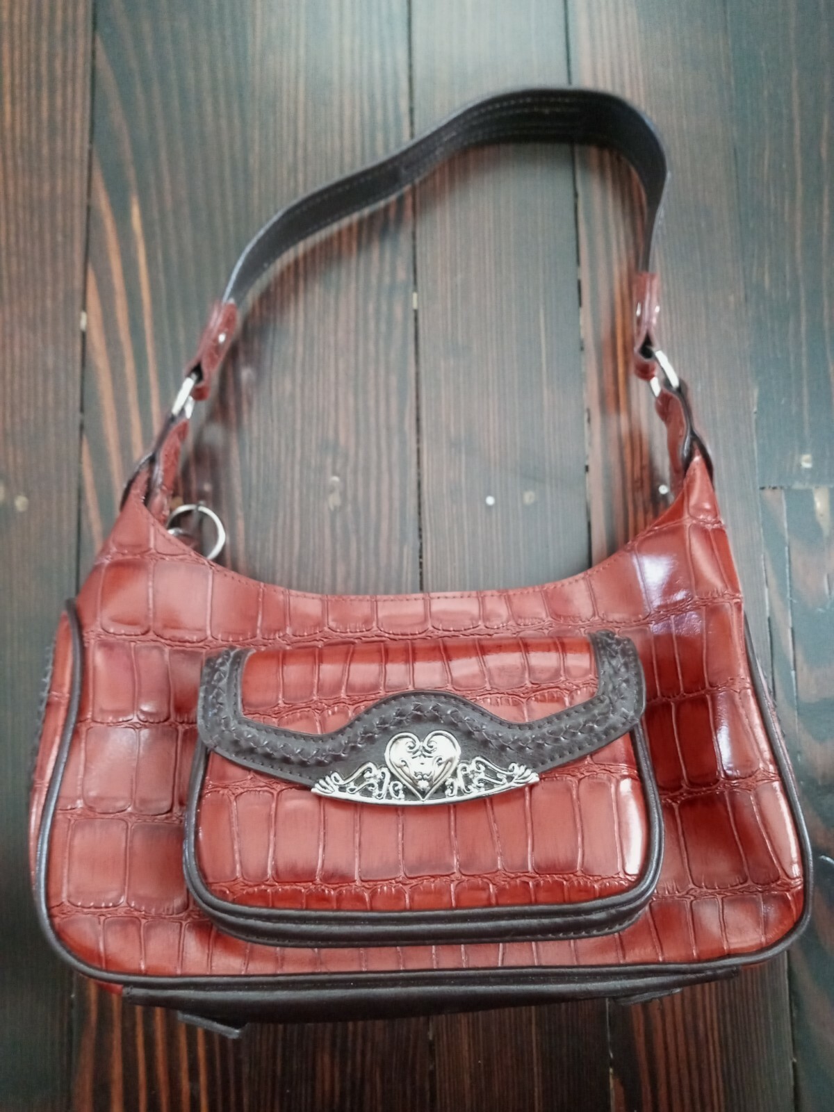 mc leather purse