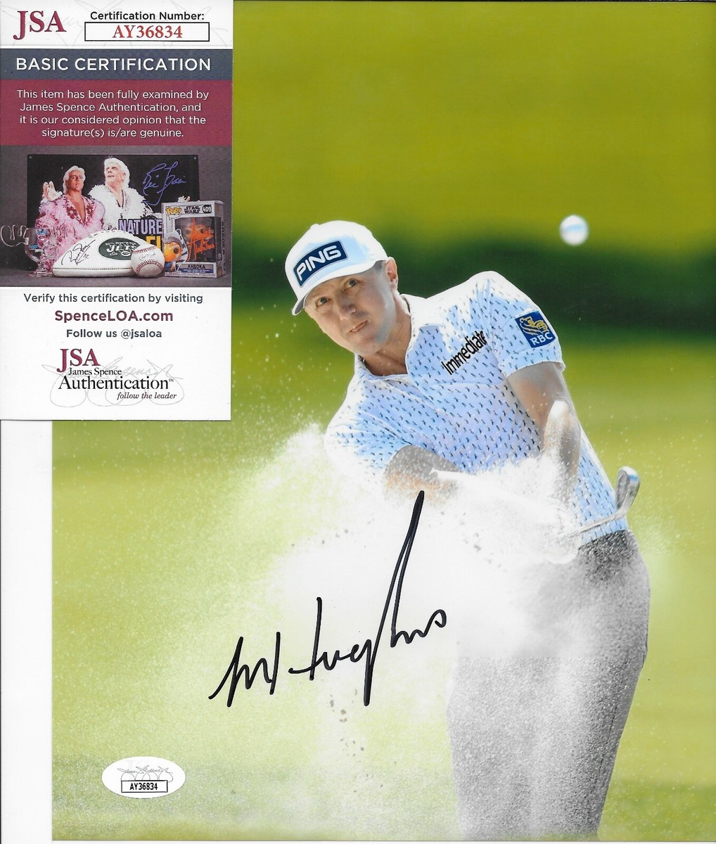 Signed Mackenzie Hughes PGA Golf Autographed 8x10 Photo #2 w JSA