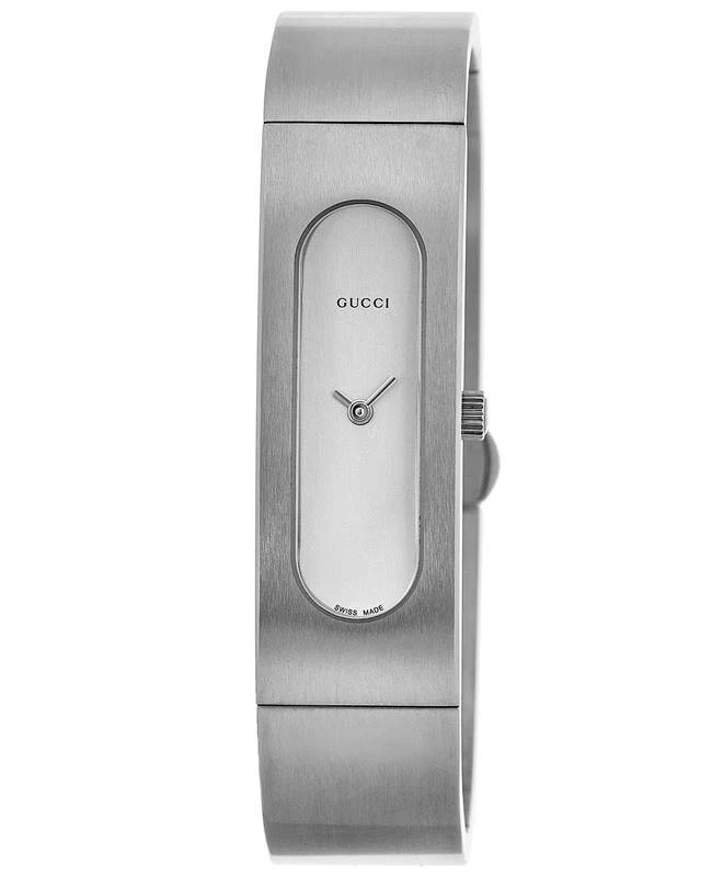 New Gucci Silver Dial Steel Women s Watch YA024603 eBay