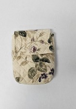 Vintage Quilted Floral Fabric Shoulder Bag Crossbody Small Purse Long Strap