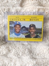 1990 Fleer. Ken Griffey Jr. Barry Bonds. Baseball Card.