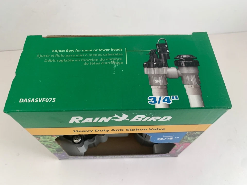 Rain Bird Heavy 3/4" Duty Anti Siphon Valve DASASVF075 Electric Sprinkler New - Image 2 of 4