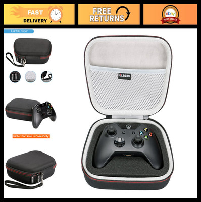Hard Travel Case for Xbox & PS5 Controllers - Durable Storage Bag, Black/Gray