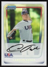 2011 Bowman Draft Chrome Prospects Refractors #BDPP105 Carson Sands