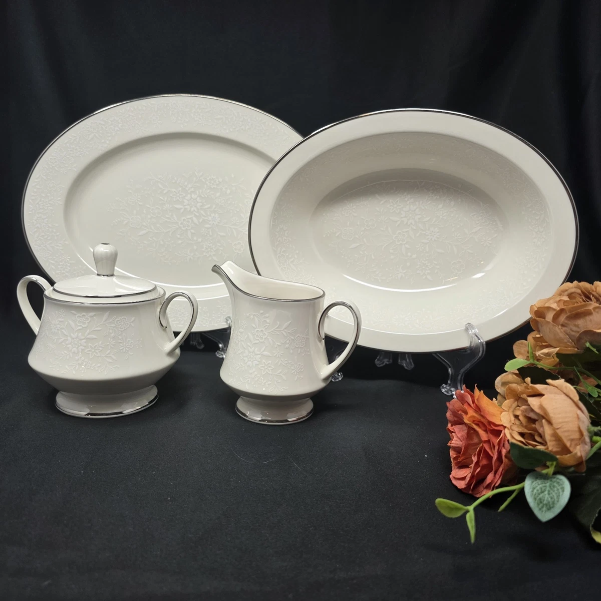 希少❗️ノリタケ　アイボリーチャイナ　AFFECTION 7192 プレート4枚 Noritake Affection for sale | eBay
