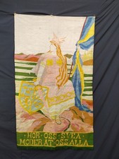 Vintage Needlepoint Embroidery Tapestry Wall Hanging | Handmade Floral Home Deco