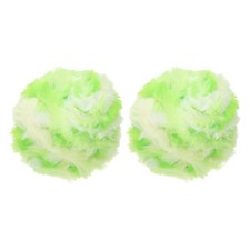 35yds Faux Fur Yarn, 2 Skeins 50g 0.4"OD Fuzzy Yarn Fluffy Yarn, Green