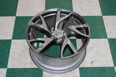 13-17 370z Silver Rays Forged *CURBED* Front Five 5 Split Spokes Wheel Rim 19x9