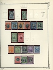 ECUADOR Scott Specialty Album Page Lot #7 - SEE SCAN - $$$