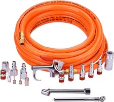 Air Compressor Kit 3/8 Inch X 25 FT Hose 17 Pieces Air Tool Accessories Durable