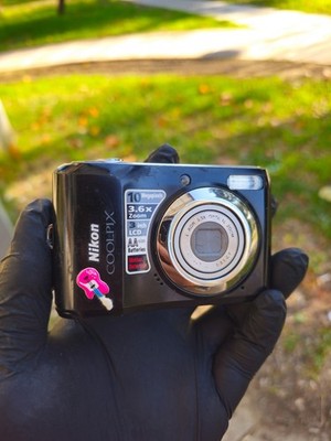 Nikon COOLPIX L20 10.0MP Digital Camera - Deep red for sale online