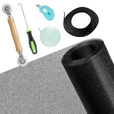 Secopad Window Screen Door Mesh Repair Kit, 39 in 39in x 78in, Black